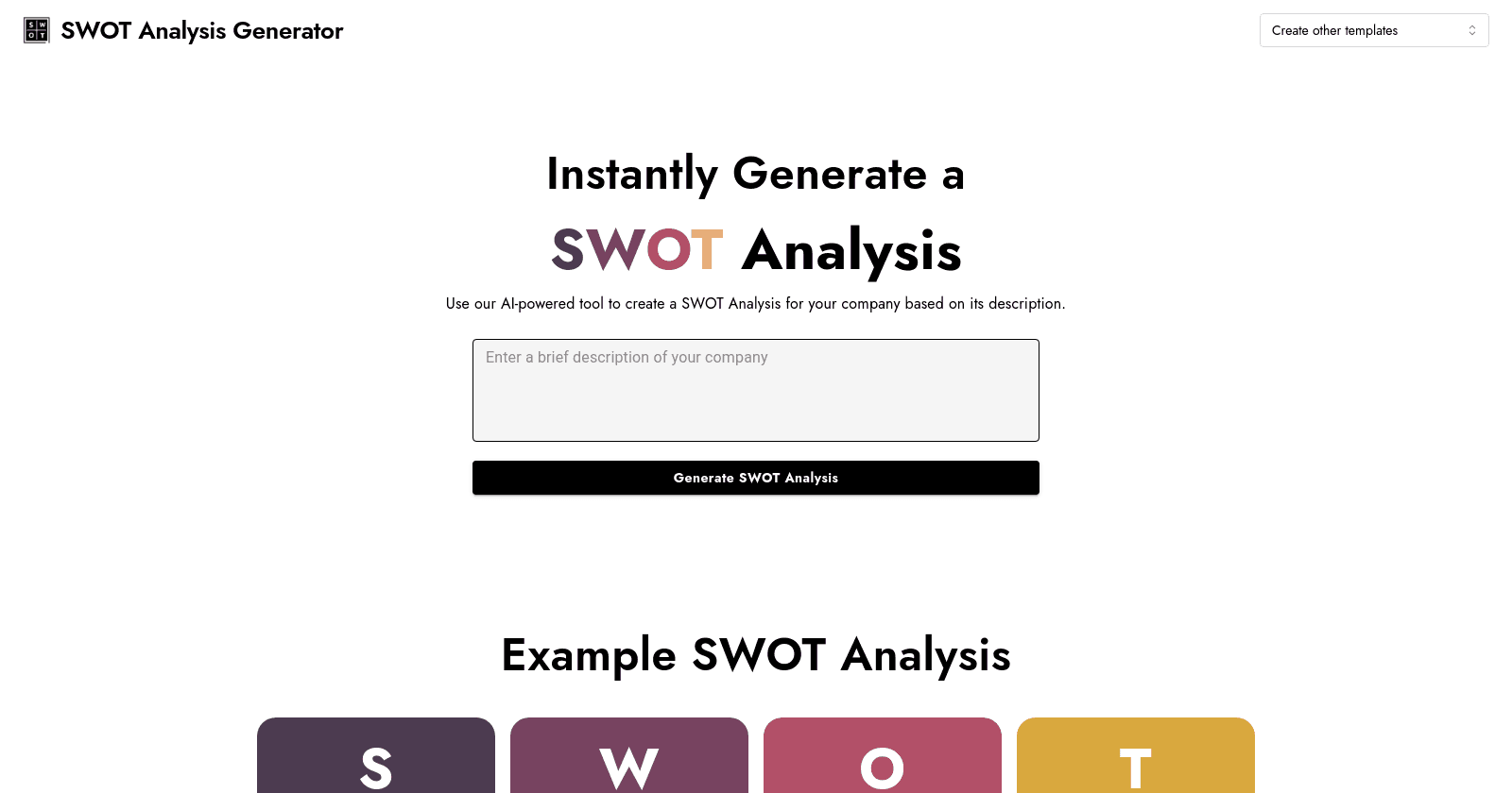 Analyse SWOT